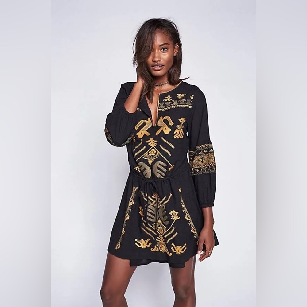 Free People Dresses Host Pickโ Fp Embroidered Anuok Mini Dress